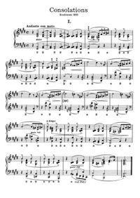Consolations, 6 pièces - Franz Liszt